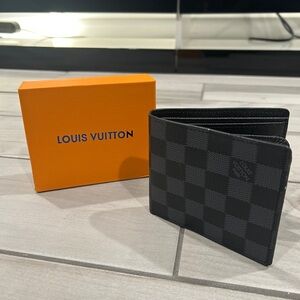 Louis Vuitton Black Checkered Wallet